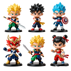 OEM quy mô 1/6 Hành động Hình nhà sản xuất tùy chỉnh 3D in PVC Vinyl hình thiết lập với phim hoạt hình phong cách thiết kế - Product Image 2