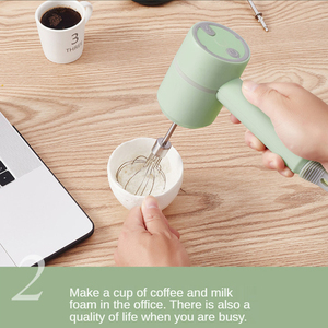 Hand Mixer 3 Speed Handheld Garlic Meat Food Chopper 3in1 Hand Mixer Electric Crusher Usb Mini Food Chopper Blender Mixer - Product Image 4