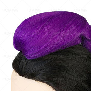 Fujia Mới Cosplay Bộ Tóc Giả Cho Thợ Săn Phù Thủy Đội/Lumi, Tím Đôi Bím Tóc Giả Cho Anime Carnival Trang Phục Hóa Trang - Product Image 5