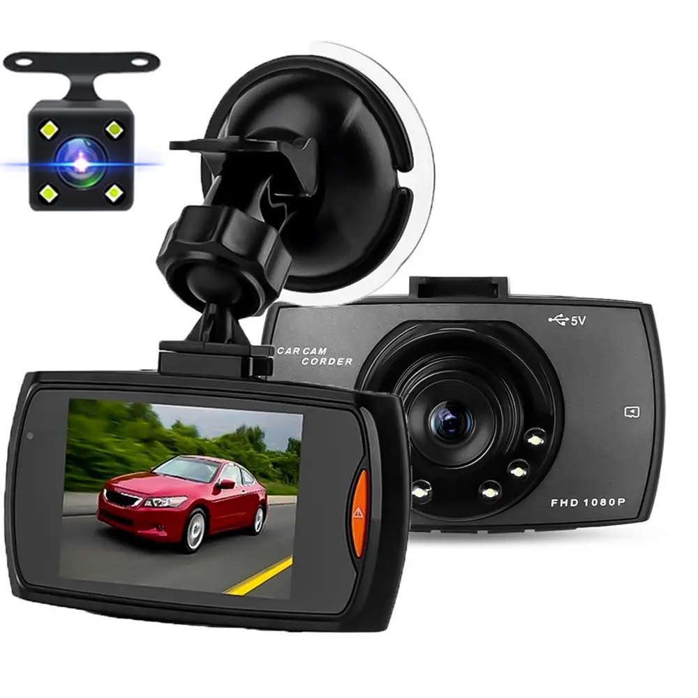 Videoregistratore a doppia lente HD 1080P della macchina fotografica DVR dell'automobile economica dell'oem per il videoregistratore automatico del Dvr del registratore del veicolo della camma del cruscotto G30 a 2.4 pollici