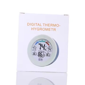 Temperatura interna do LCD de Digitas e instrumento térmico do higrómetro com umidade que lê o OEM e o ODM plásticos apoiados