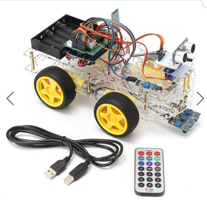 Akıllı araba Robot kiti UNO R3 mavi diş izleme ultrasonik engel kaçınma araç arduidiy DIY kiti programlanabilir Robot