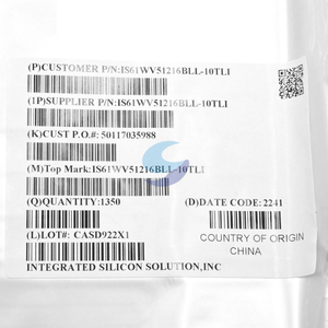 MCE IS61WV51216 componente elettronica circuito integrato IC SRAM 8MBIT parallelo 44TSOP II IS61WV51216BLL-10TLI IS61WV51216 - Product Image 3