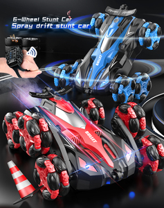12 funciones Deformación Drift Stunt Car 6 Wheel Rc Car Spray y Drift One Button Auto Demo Coche de control remoto - Product Image 2