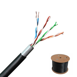 CCTV için özelleştirilebilir 24AWG UTP/FTP/SFTP CAT5E ağ Lan kablosu çift ceket - Product Image 2