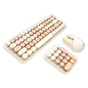 Oem迷你便携式无线键盘圆键可爱数字3合1 Mofii键盘 - Product Image 2
