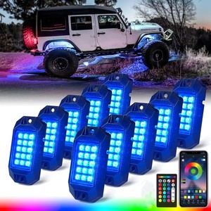 N2 LED kaya lamba on ışıkları katı ABS vücut ekstra dayanıklılık RF uzaktan kumandalar ve tüm araçlar için App kontrolü ile Bluetooth Fit - Product Image 2