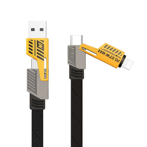 免费样品4合1 65w超快速充电<span class=keywords><strong>USB</strong></span>转C型PD电缆，用于手机
