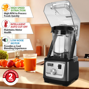Buchymix âm thanh bằng chứng Máy xay sinh tố và juicers im lặng micheur Máy xay sinh tố cho nhà bếp Trái cây thực phẩm Ice thịt máy xay sinh tố tiếng ồn thấp với bìa - Product Image 4