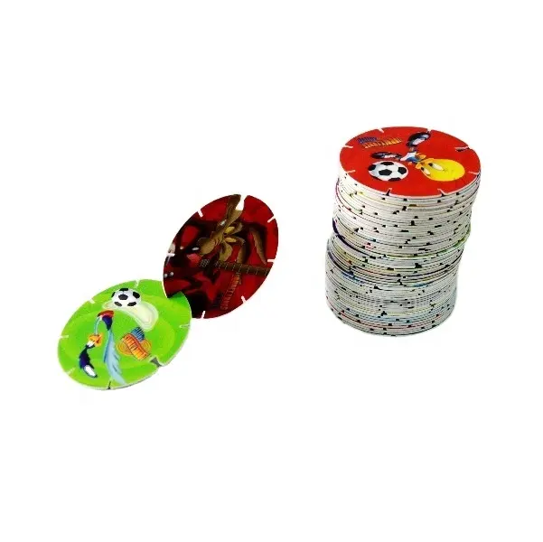 Offre Spéciale primes collation alimentaire promotion cadeaux usine directement prix concurrentiel personnalisé tazos carte 3d puzzle jeux