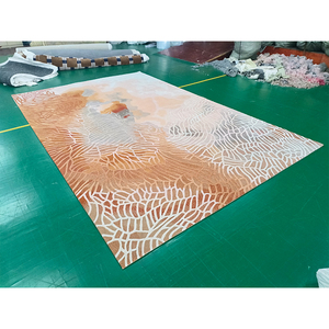 Trung Quốc Handmade Thảm Và Thảm Chất Lượng Cao Hiện Đại Trừu Tượng Nghệ Thuật <span class=keywords><strong>Stark</strong></span> Phong Cách NZ Len Tre Lụa Thảm Cho Phòng Khách - Product Image 6