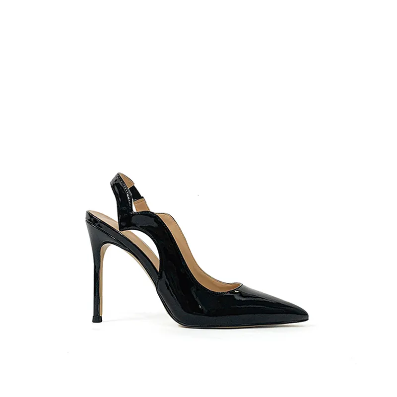 Sexy negro damas zapatos de tacón alto mujeres sandalias moda stiletto fiesta Bombas Oficina tacones