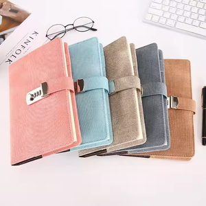 Quaderno diario vintage in pelle color PU con blocco del diario con blocco del codice - Product Image 2