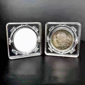 40mm Diameter Acrylic <strong>Coin</strong> <strong>Box</strong> Transparent Round <strong>Box</strong> Commemorative <strong>Coin</strong> Protection Rotating <strong>Box</strong> - Product Image 1