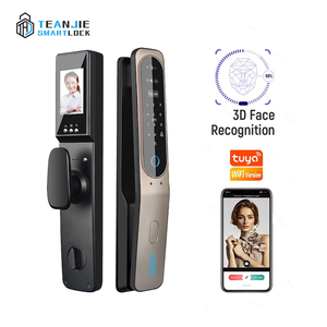 Tuya App tam otomatik akıllı kilit WiFi yüz tanıma parmak izi şifre RFID kart App dijital kapı kilidi kamera ile - Product Image 2
