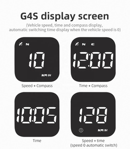Đồng hồ tốc độ tự động cho xe màu trắng/màu xanh lá cây hiển thị với KMH MPH tốc độ báo động DC 12V GPS Hệ thống Plug and Play Điều kiện Mới - Product Image 2