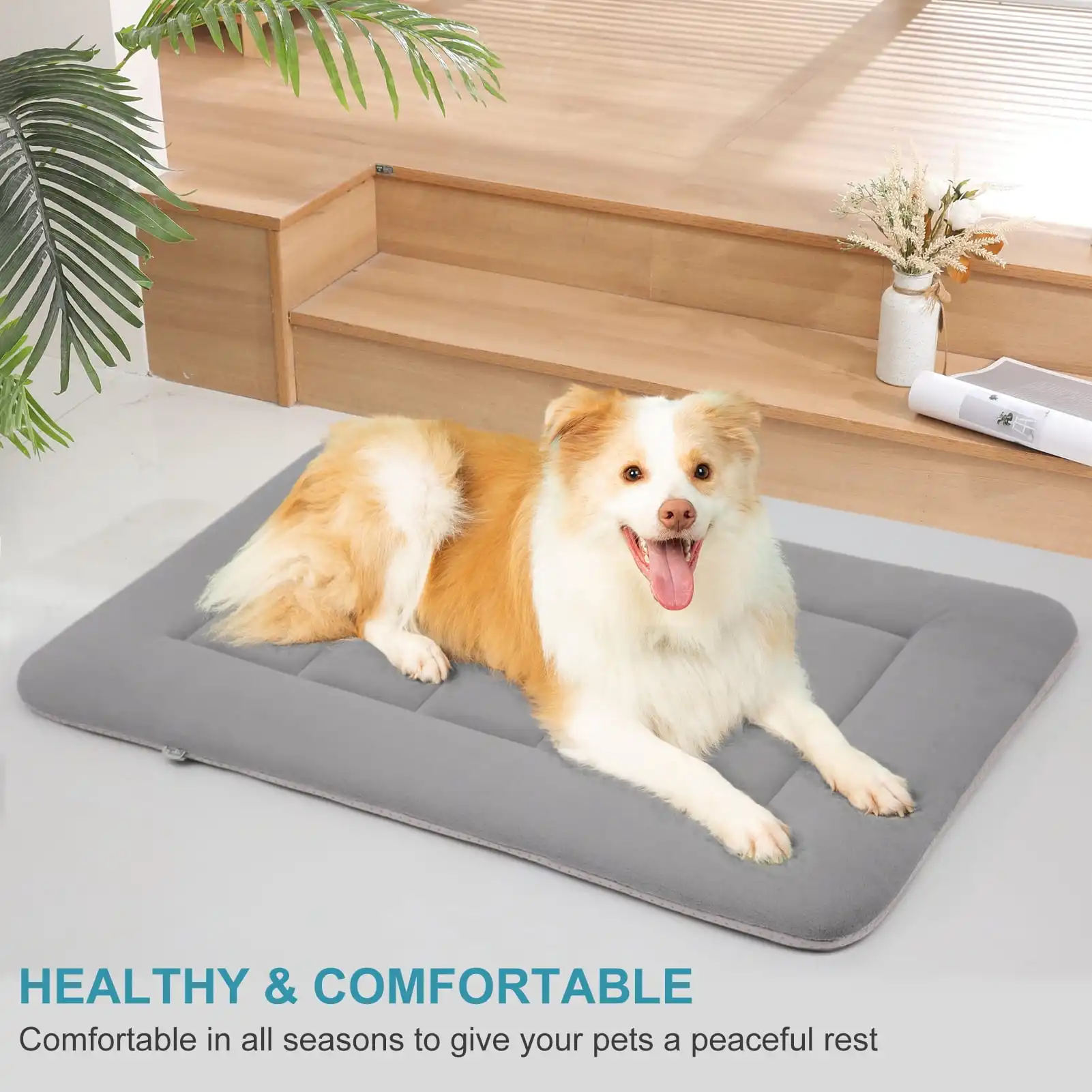ペットマット高品質環境に優しい素材犬用ベッド洗える犬小屋パッド滑り止め