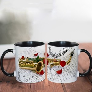 Cross Border Foreign Trade New Product 11oz Mug Guitar Piano Ceramic <strong>Cup</strong> Christmas Gift Water <strong>Cup</strong> Practical Coffee <strong>Cup</strong> - Product Image 4