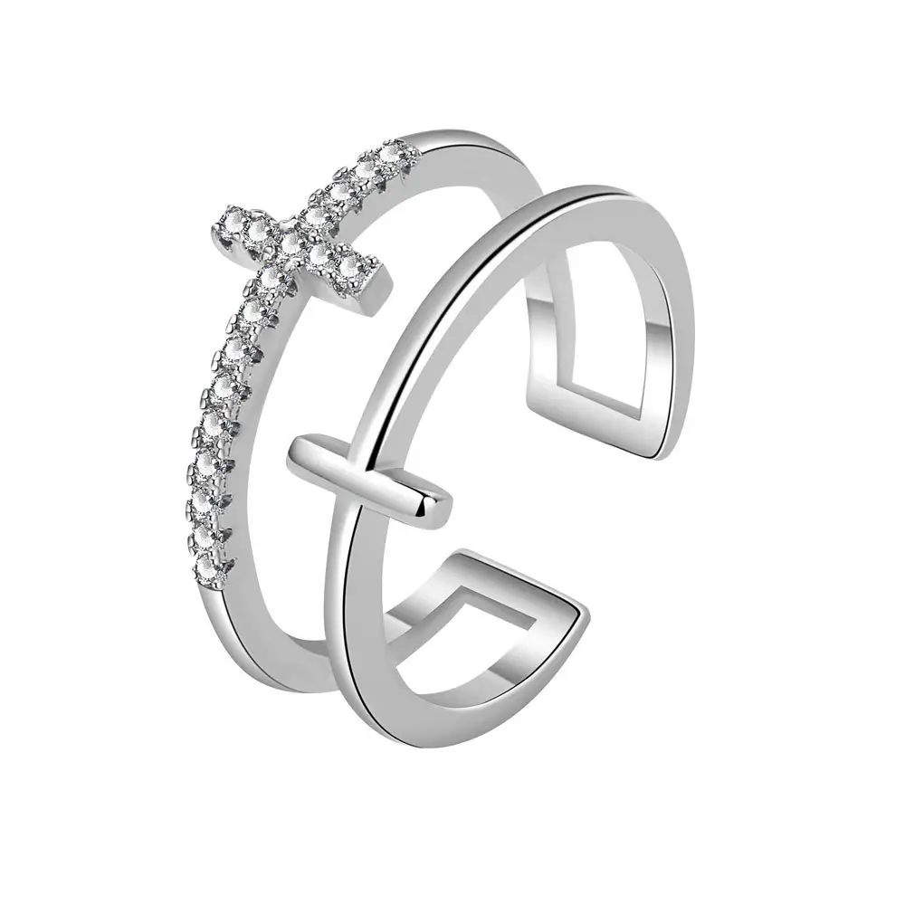 925 серебряные ювелирные изделия минималистичные ювелирные изделия открытого типа кольцо высокого качества обручальные кольца для женщин