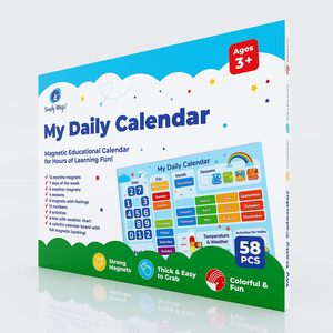 磁性奖励图表今天板星期几磁性日历儿童学前教室教育工具 - Product Image 6