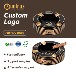 Luxe Ronde Rook Sigaar Asbak Disco Club Draagbare Custom Keramische Sigaar Asbak - Product Image 1