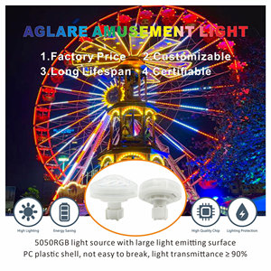 E14 AC24V自動プログラムLEDピクセルIP65 RGBカラーポイントライトアミューズメントパークledライト - Product Image 3