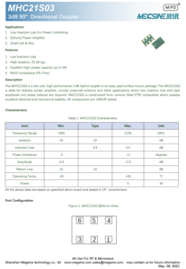 Mới đến lai RF <span class=keywords><strong>3dB</strong></span> 90 ° hướng <span class=keywords><strong>Coupler</strong></span> 5W IL 0.5dB 1980-2190MHz 3D Bi-directional RF <span class=keywords><strong>Coupler</strong></span> - Product Image 2