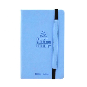 Logo personalizzato Themo Pu Hardcover Color Edge Notebook in pelle con chiusura elastica 2023 Journal Notebook - Product Image 2