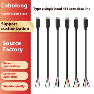 Großhandel 2m Typ-C-Stecker-Datenkabel PVC 5A Laden von mehradrigen OTG-Funktionen für die DIY-Test-Entwicklungsbox-Verpackung - Product Image 6
