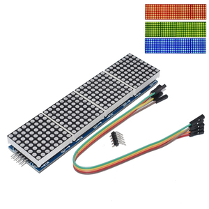 MAX7219 Punktmatrix-Modul für Arduino-Mikro controller 4 in einem Display mit 5P-Leitung