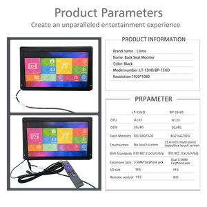 <strong>Bus</strong> VOD 1920*1080 Android HD <strong>Bus</strong> Entertainment System Display 15.6 Inch Back Seat Monitor for Sleeper <strong>Bus</strong> - Product Image 3