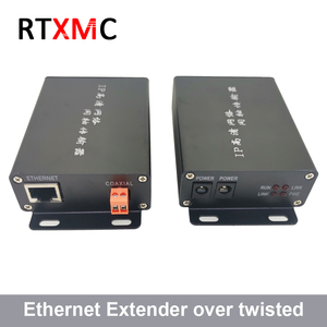 1 par con adaptador de corriente extensor Ethernet sobre par trenzado convertidor de 2KM para cámaras IP transmisor de video más par trenzado - Product Image 3