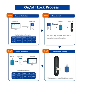 IOT NB 4G di controllo di accesso di alta sicurezza con sblocco record di blocco del Cabinet digitale sistema di gestione - Product Image 5