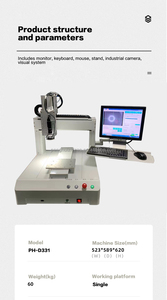 Distributore di colla XYZ Robot programma per Computer personalizzato a tre assi CCD Vision Camera automatica macchina per la distribuzione di colla - Product Image 5