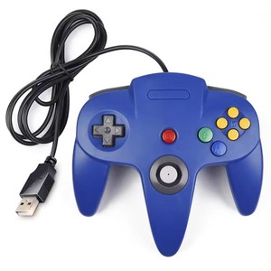 Classico Controller Gamepad USB cablato per Nintendo N64 Joystick di controllo del gioco maniglia Manette Joypad - Product Image 4