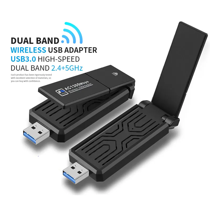 Nuovo arrivo in Stock Realtek RTL8812BU Chip ad alte prestazioni Wifi Bluetooth Usb Dongle Wireless Usb Wifi Dongle per PC