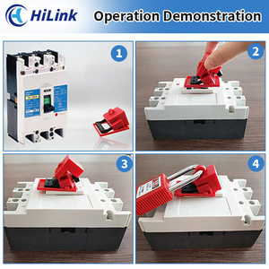 Oem công nghiệp điện MCCB bền nylon đa chức năng 5 cái ngắt mạch khóa với Key mở khóa cách - Product Image 3