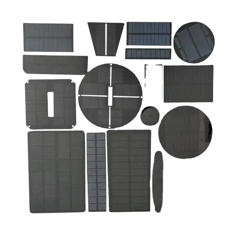 Mini panneau solaire ronde PET en époxy étanche, 1W 2W 3W 5W 10W 5V 6V 9V 12V 18V, petite cellule solaire