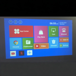 2025 HD Short Throw Projektor für Home Office Cross-Border 950S Chip Android 11 Projektor Bildschirm DMD WiFi 3D Pico 720p - Product Image 2