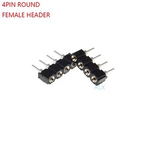 1x4 Pin singola fila rotonda femmina perno intestazione 2.54mm Pitch Strip connettore 4 p 4 Pin 4 Pin per scheda Pcb Arduino