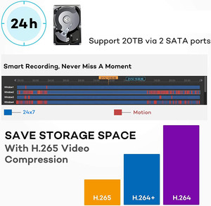 P2p 8mp poe kamera güvenlik sistemi 16 kanal 4k h.265 + poe nvr 8 kamera 4k ip taret dome ses insan ve araç algılama - Product Image 5