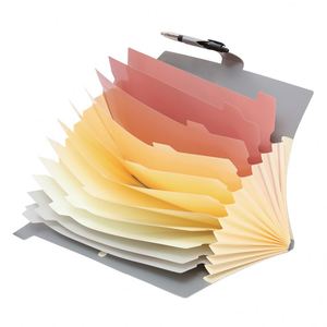 Carpeta de plástico personalizada expandible A4, carpeta de bolsillo para documentos, bolsa de almacenamiento portátil, organizador de archivos - Product Image 2