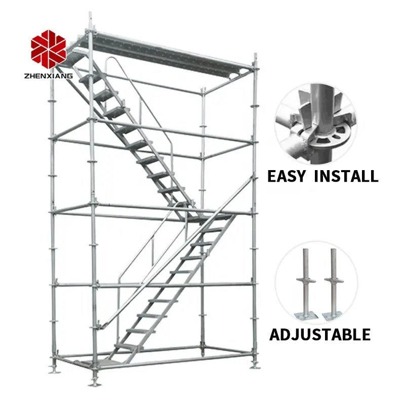 Zhenxiang andamio echaffaudages scalfolding costruzione impalcatura sistema ringlock ponteggi per la vendita
