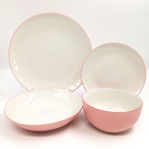 新设计现代厨房用具陶瓷餐点12件套石器晚餐套装 - Product Image 4