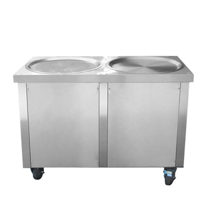 Kolice Double Round Pans Fry Ice Cream Roll <strong>Machine</strong> Roll/ice Cream Roll <strong>Machine</strong> for Sale with ETL NSF Certificated in USA - Product Image 4