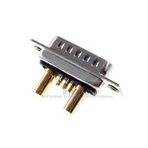 Conector D-Sub 30 AMP Actual 7 posición 5 + 2 Combo macho pines mecanizado 7W2 oro flash de montaje en Panel de alambre de soldadura - Product Image 2