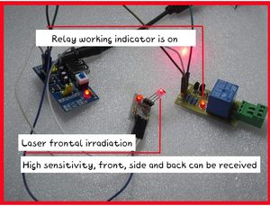 Acxico 2 juegos de módulo de sensor receptor de transmisor láser no modulador para Arduino AVR Compatible con electrónica de sensor láser