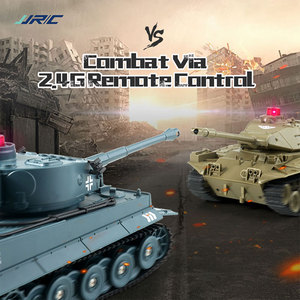 JJRC Q85 1:30 Mini carro armato telecomandato a 270 gradi torretta rotante battaglia tiro Audio giocattolo interattivo Rc carri armati auto - Product Image 3