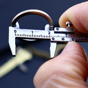 Creative Zinc Alloy Cute Mini Vernier Caliper Keychain Wholesale Measuring Tool <strong>Key</strong> Chains - Product Image 4