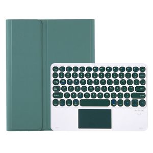 For Samsung Tab S8 11 Inch 2021 / S7 11 Inch Candy Color TPU Shell Pen Slot <strong>Round</strong> <strong>Key</strong> with Touch <strong>Keyboard</strong> Leather Case - Product Image 3